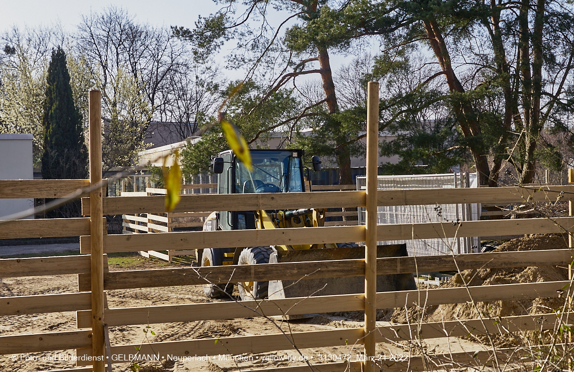 21.03.2022 - Baustelle am Haus für Kinder in Neuperlach